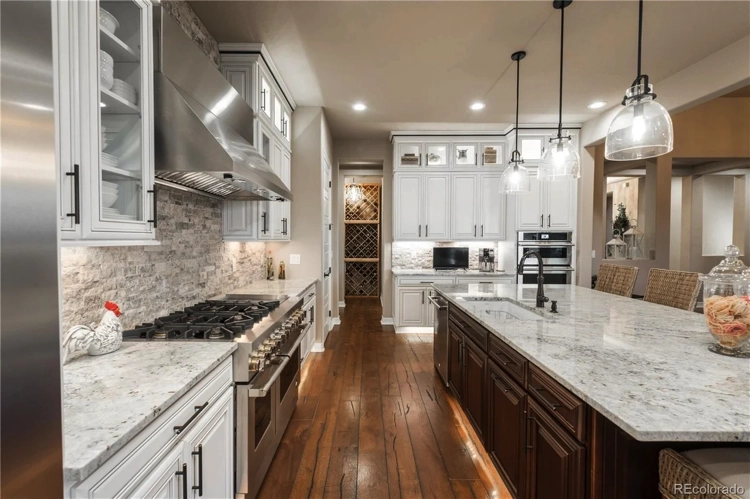 Kitchen Colonial White Granite countertop denver colorado