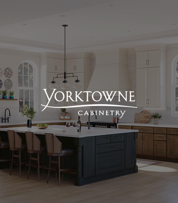 Yorktowne Cabinetry kitchen island