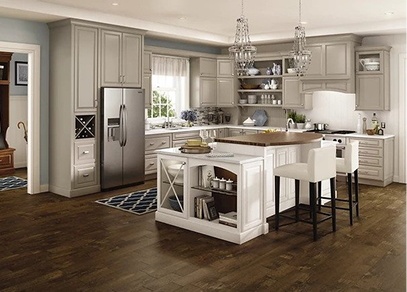 Jeanne kitchen remodel white island