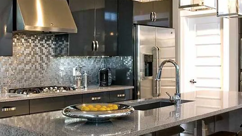 Detail view of a kitchen remodel in Arvada, CO