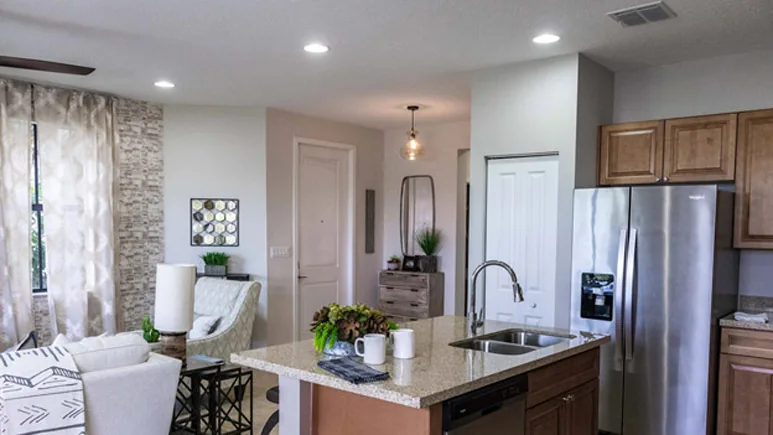 Residential countertop finished to commercial-grade standards